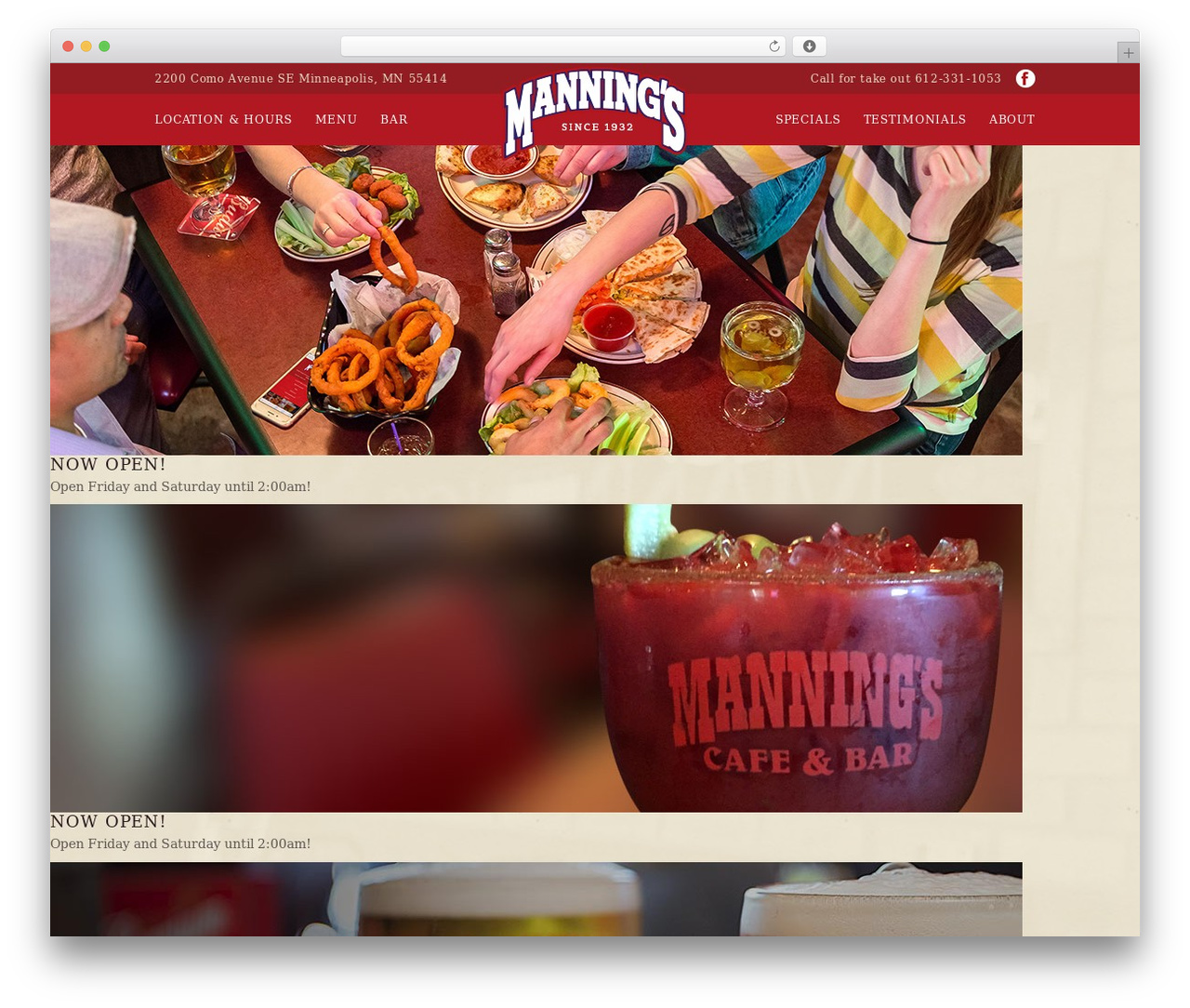 Mannings Responsive WordPress restaurant theme - manningscafe.com Mannings Responsive WordPress restaurant theme - manningscafe.com