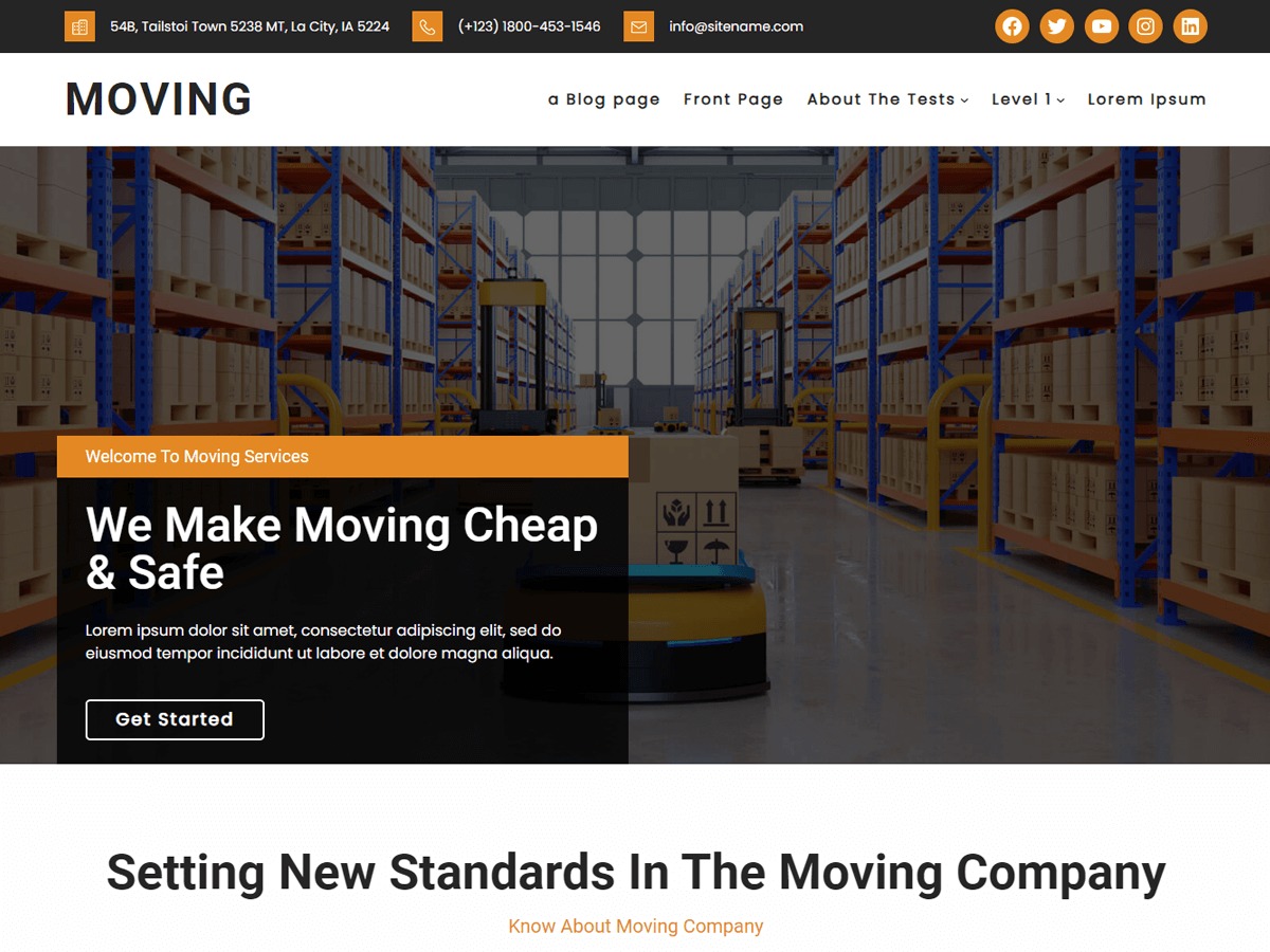 Moving premium WordPress theme Moving premium WordPress theme
