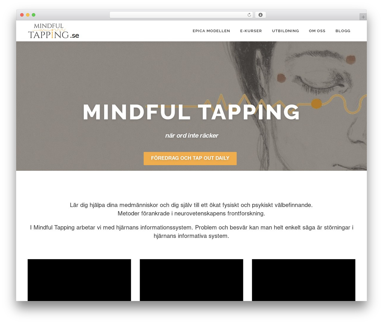 OnePress WordPress theme - mindfultapping.se