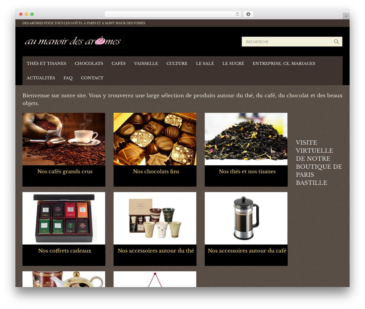 OXY top WordPress theme - manoirdesaromes.fr