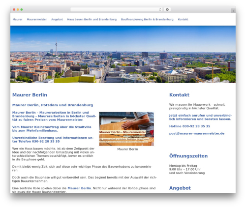 Theme v2 WordPress website theme - maurer-maurermeister.de