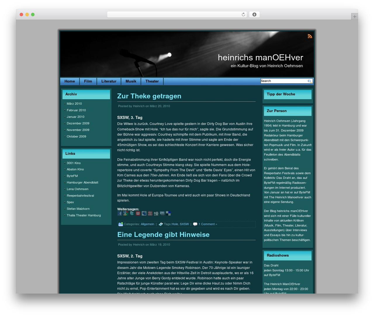 Theme WordPress Celestial Aura - manoehver.de