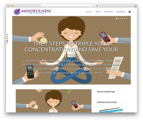 Theme WordPress Crescent - mindfulnessforsuccess.com