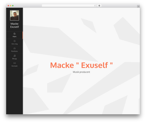 Unique theme WordPress - exuself.com