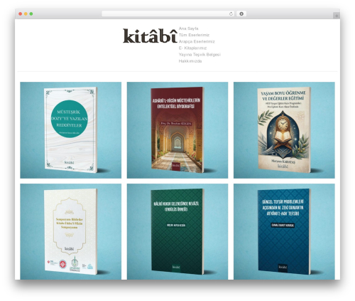 WordPress theme MiniBlog - kitabiyayinevi.com