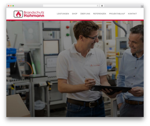 WordPress theme Divi - brandschutz-hohmann.de