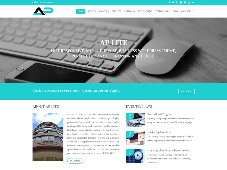 WordPress theme MV