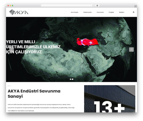 WordPress theme Tatee - www.akyasavunma.com.tr