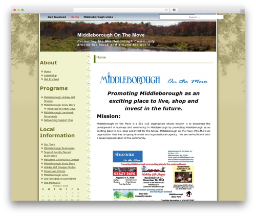 WordPress website theme Maple Leaf - middleboroughonthemove.org