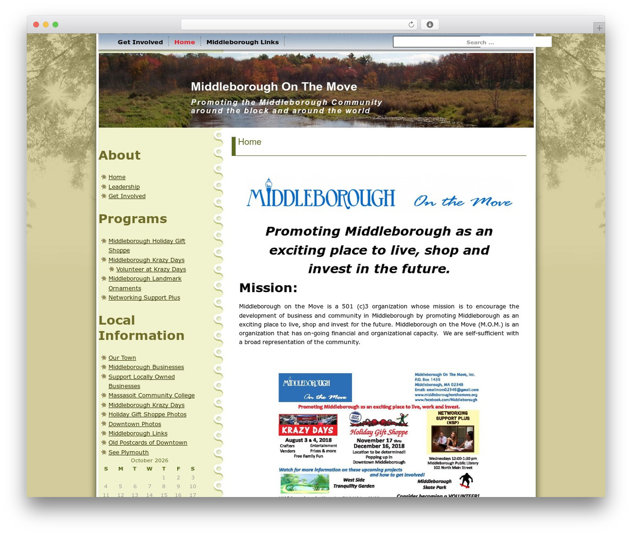 WordPress website theme Maple Leaf - middleboroughonthemove.org