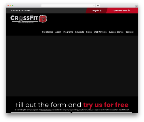 WordPress website theme Zyth - crossfitroute7.com