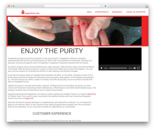 WP theme Hello Elementor - dropperbot.com