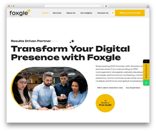 Axleo WordPress theme - foxgle.com