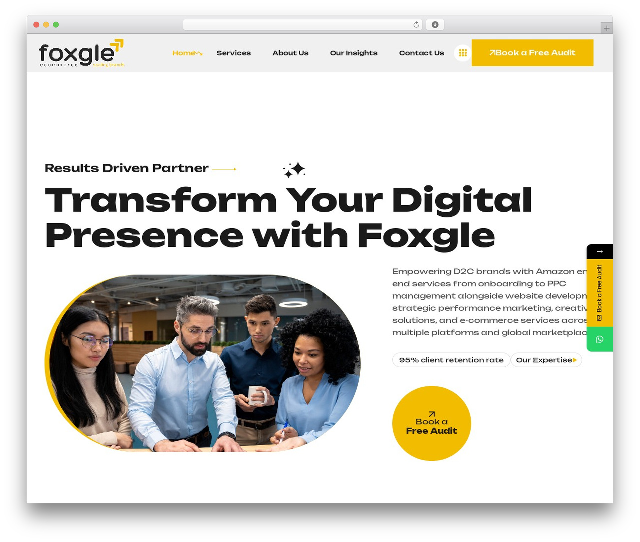 Axleo WordPress theme - foxgle.com
