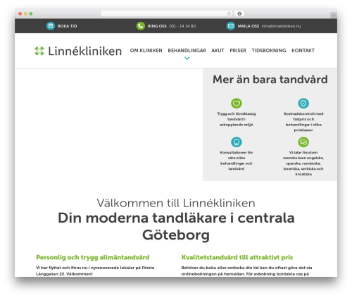 Cypress theme WordPress - linnekliniken.nu