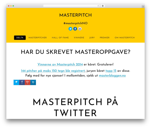 Simple share buttons plus WordPress plugin - masterpitch.no