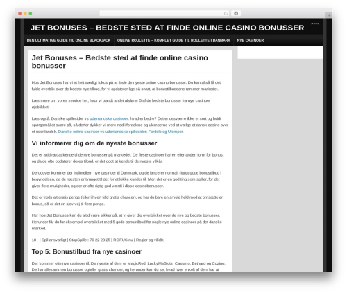 High Roller theme WordPress - jet-net.dk