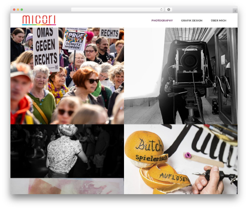 Illustrator personal WordPress theme - micori.co