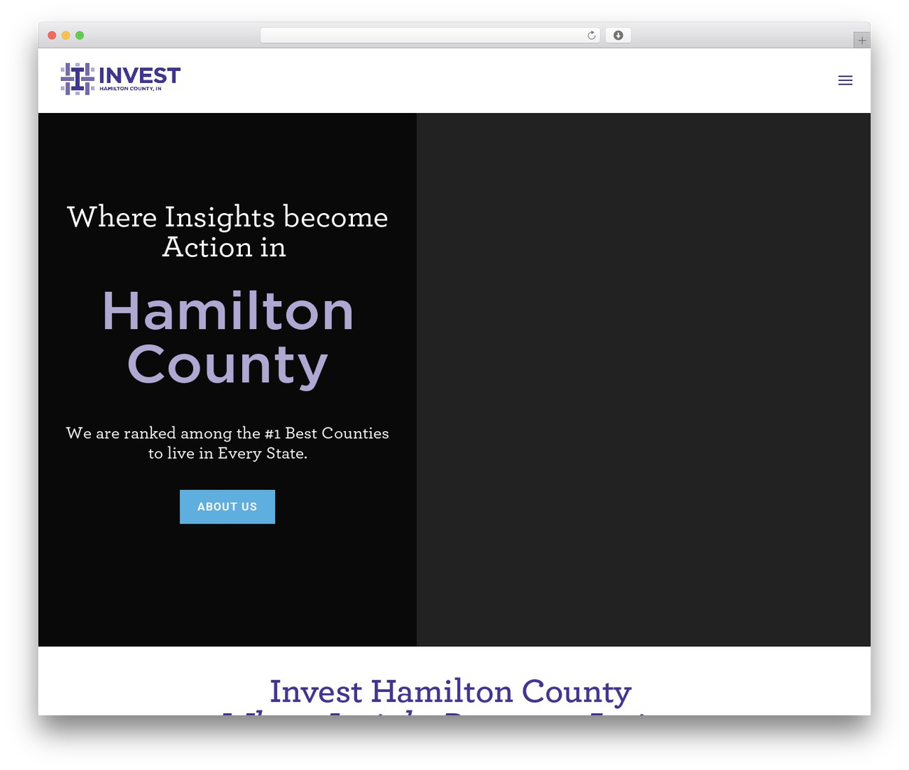 Imavex Development WordPress theme - investhamiltoncounty.com