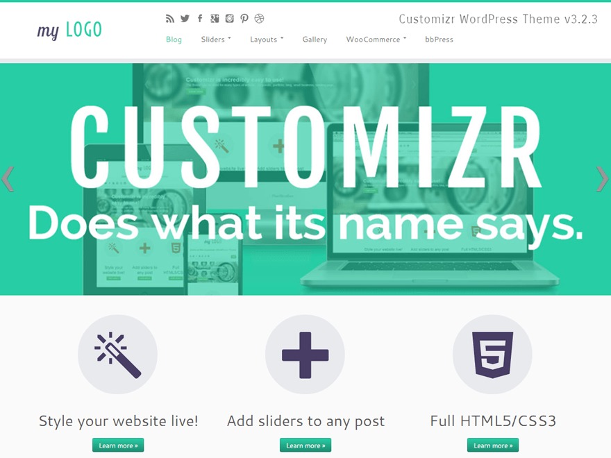 m3 WordPress theme by PM
