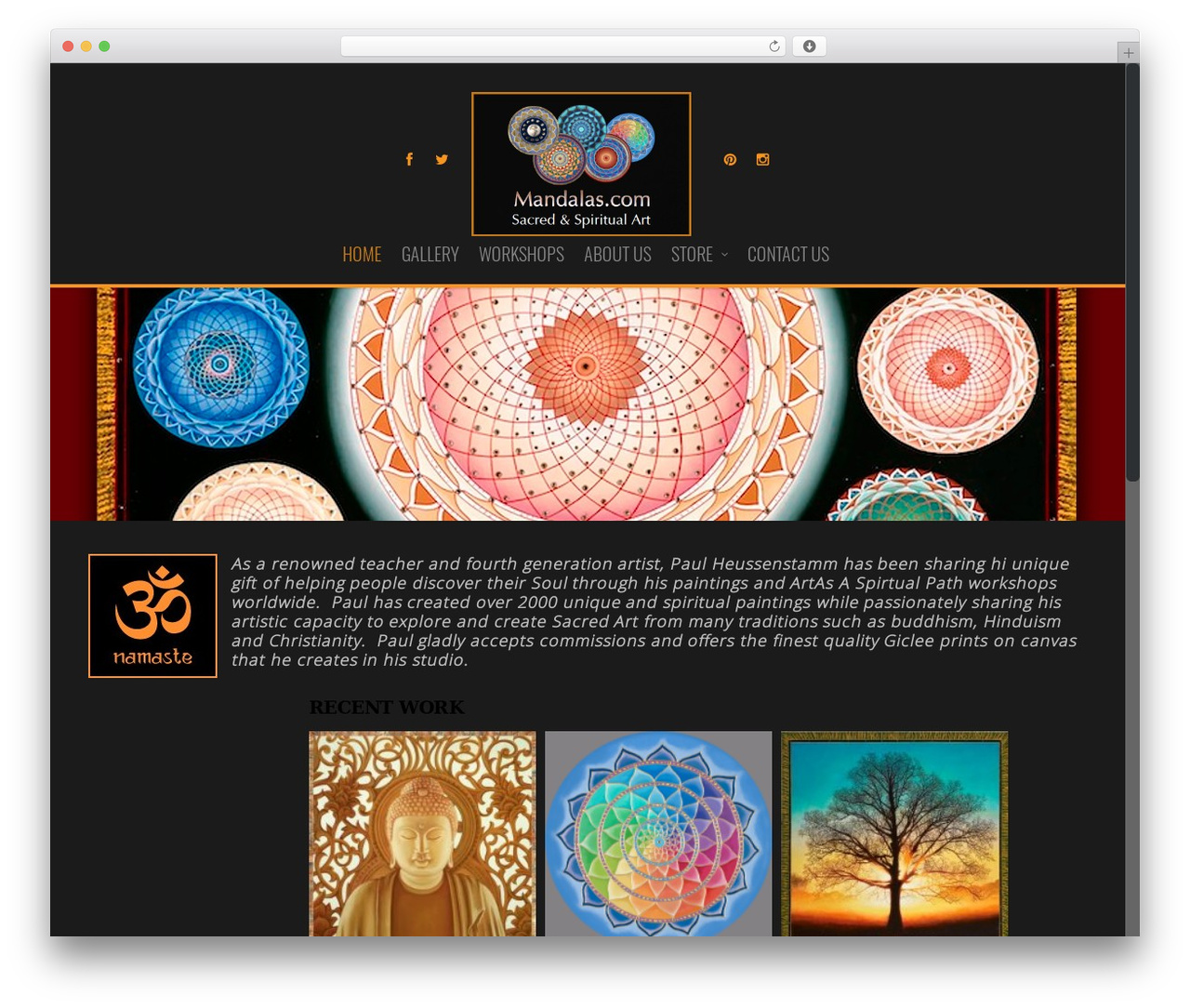 Salient WordPress theme - mandalas.com