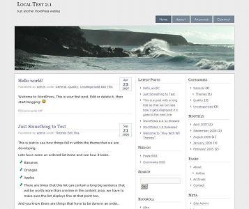 SeaShore theme WordPress by Sadish Bala
