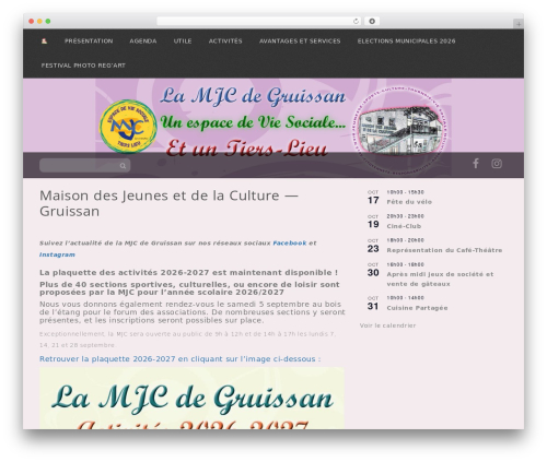 Simpel WordPress theme design - mjc-gruissan.com