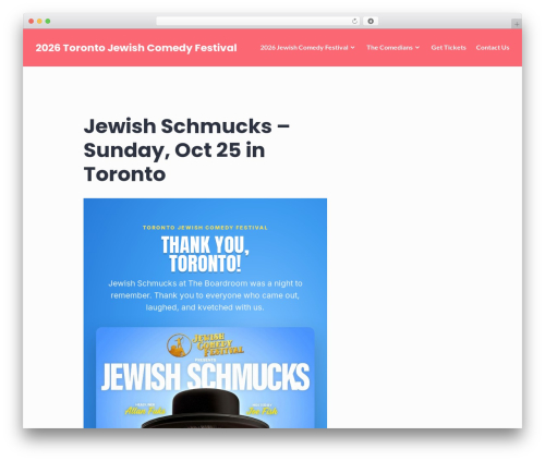 Stackable WordPress theme - jewishcomedyfestival.com