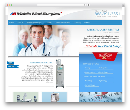 Template premium WordPress theme - mobilemedinc.com