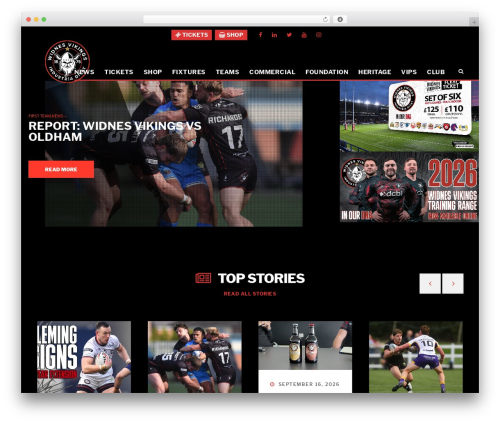 Theme WordPress BigSlam - widnesvikings.co.uk