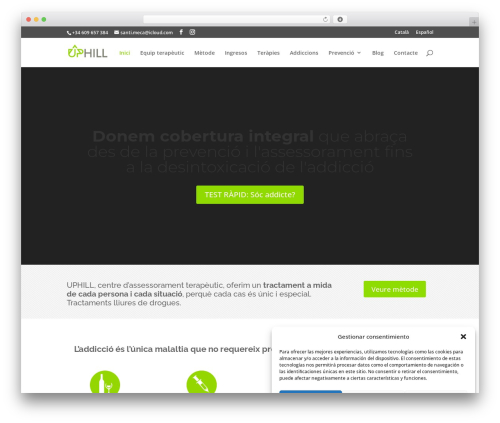 Theme WordPress Divi - uphill.cat