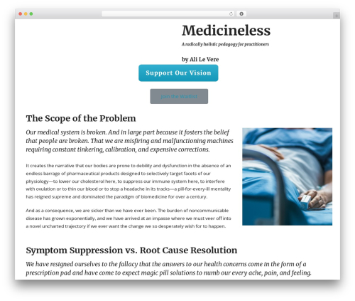 Theme WordPress GeneratePress - medicineless.com