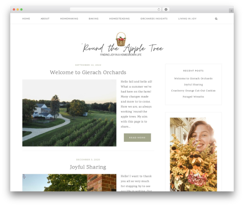 Theme WordPress Willow - roundtheappletree.com