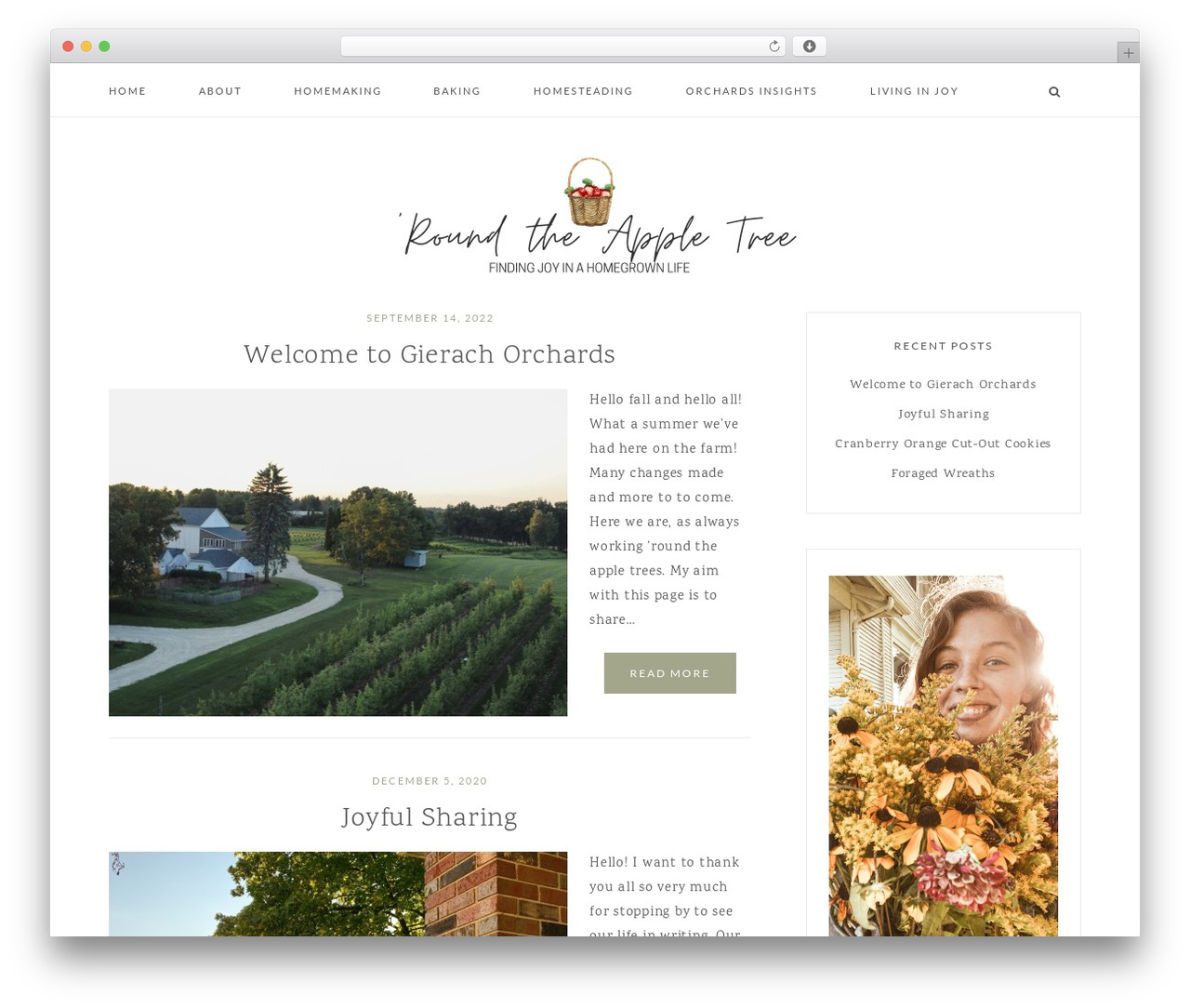 Theme WordPress Genesis - roundtheappletree.com