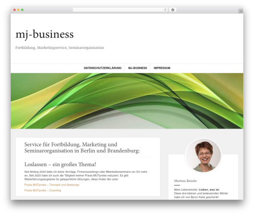 WordPress theme Amadeus - mj-business.de