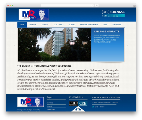 WordPress theme Attorneys - mauricerobinson.com