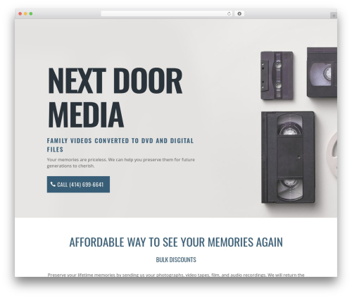 WordPress theme Divi - nextdoormediatransfer.com