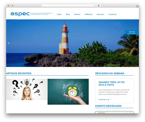 WordPress theme Hello Elementor - aspec.pt