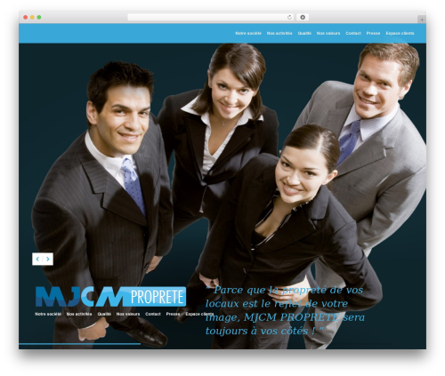 WordPress theme Silvio - mjcmproprete.fr