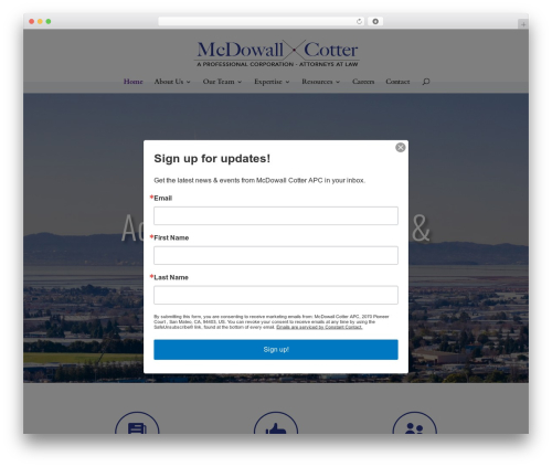 Creatability LLC WordPress theme - mcdlawyers.net