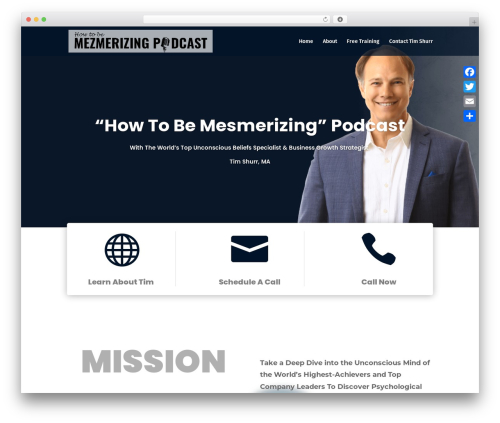 Divi theme WordPress - mesmerizingpodcast.com