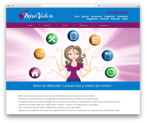 Flawless WordPress theme - missvalois.com