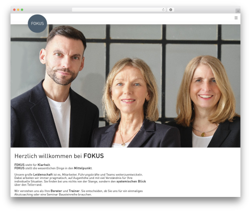 Fokus WordPress theme - team-fokus.com