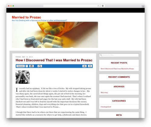 Get Noticed! WordPress theme - marriedtoprozac.com