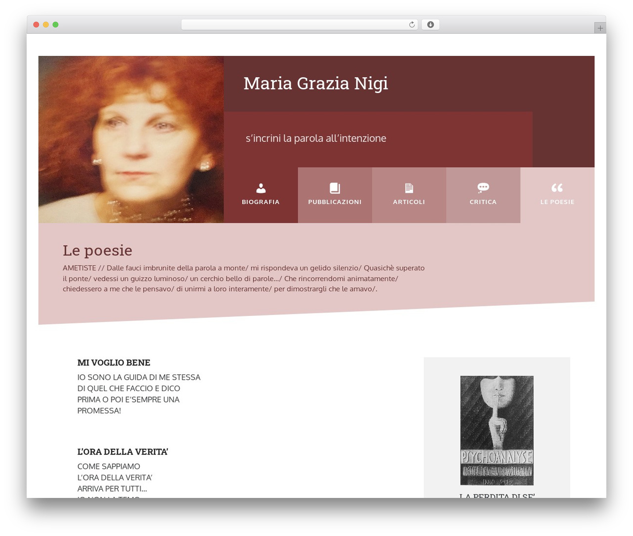 Layers WordPress theme - mariagrazianigi.it