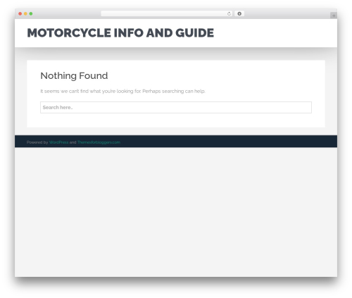 Notable WordPress theme design - motorcyclehelp.org