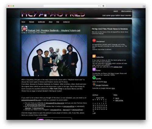 Pixel WordPress video theme - mcyapandfries.com