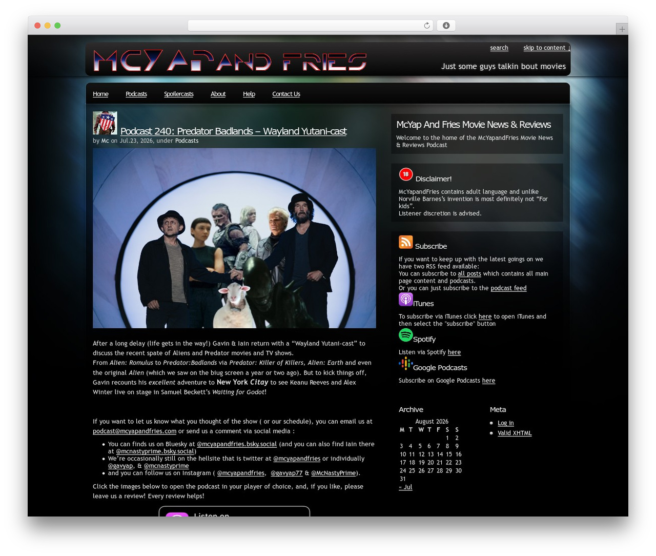 Pixel WordPress video theme - mcyapandfries.com