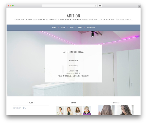 Sela WordPress theme - adition.jp