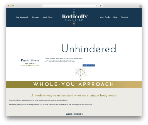 STRING WordPress theme - radicallynourished.com